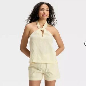 NWT Women's Knotted Halter Top - Universal Thread™